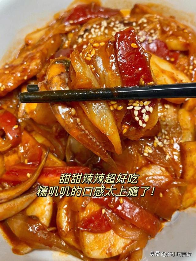 小厨美食视频下，载韩式辣酱炒鱿鱼年糕